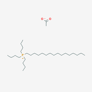 molecular formula C30H63O2P B14289453 Tributyl(hexadecyl)phosphanium acetate CAS No. 114290-38-9