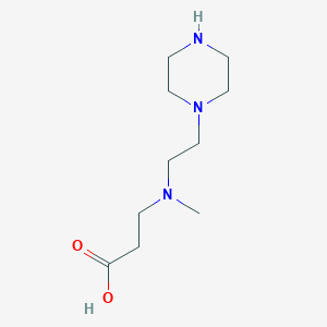 3-{Methyl[2-(piperazin-1-yl)ethyl]amino}propanoic acid