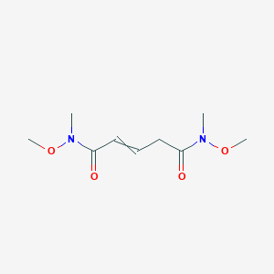 molecular formula C9H16N2O4 B14289516 N~1~,N~5~-Dimethoxy-N~1~,N~5~-dimethylpent-2-enediamide CAS No. 115913-42-3