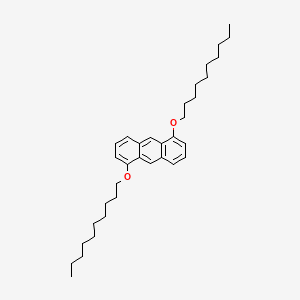 molecular formula C34H50O2 B14289544 1,5-Bis(decyloxy)anthracene CAS No. 120532-99-2