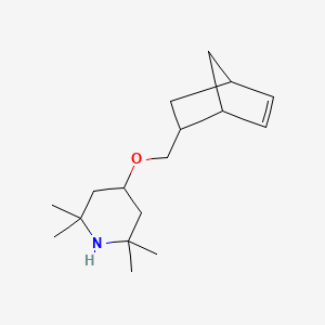 molecular formula C17H29NO B14289546 4-[(Bicyclo[2.2.1]hept-5-en-2-yl)methoxy]-2,2,6,6-tetramethylpiperidine CAS No. 123250-65-7