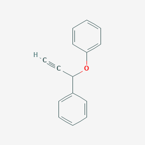 molecular formula C15H12O B14289566 (1-Phenoxyprop-2-yn-1-yl)benzene CAS No. 121507-50-4