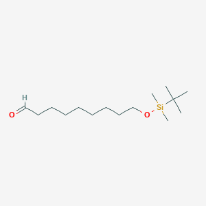 molecular formula C15H32O2Si B14289597 Nonanal, 9-[[(1,1-dimethylethyl)dimethylsilyl]oxy]- CAS No. 114157-22-1