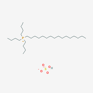 molecular formula C28H61O4PS B14289598 Tributyl(hexadecyl)phosphanium hydrogen sulfate CAS No. 113369-00-9