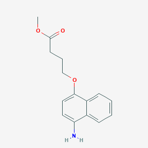 molecular formula C15H17NO3 B1428960 Methyl 4-[(4-aminonaphthalen-1-yl)oxy]butanoate CAS No. 1384431-50-8