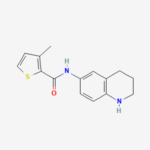 3-methyl-N-(1,2,3,4-tetrahydroquinolin-6-yl)thiophene-2-carboxamide