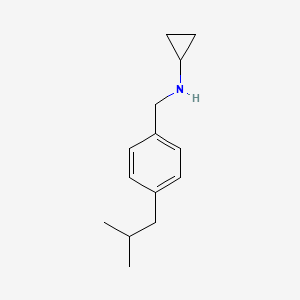N-{[4-(2-methylpropyl)phenyl]methyl}cyclopropanamine