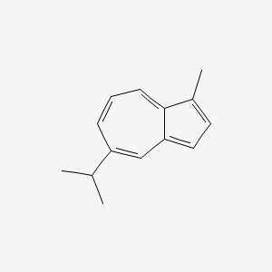 molecular formula C14H16 B14289648 Azulene, 1-methyl-5-(1-methylethyl)- CAS No. 113540-51-5