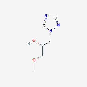 molecular formula C6H11N3O2 B1428966 1-methoxy-3-(1H-1,2,4-triazol-1-yl)propan-2-ol CAS No. 76258-78-1