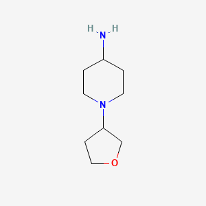 molecular formula C9H18N2O B1428968 1-(Oxolan-3-yl)piperidin-4-amine CAS No. 1340194-93-5