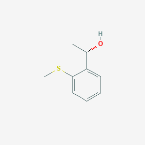molecular formula C9H12OS B1428973 (S)-alpha-Methyl-2-(methylthio)benzenemethanol CAS No. 666743-52-8
