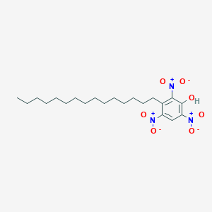 molecular formula C21H33N3O7 B14289743 2,4,6-Trinitro-3-pentadecylphenol CAS No. 138555-61-0