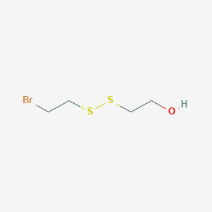 molecular formula C4H9BrOS2 B14289769 Ethanol, 2-[(2-bromoethyl)dithio]- CAS No. 113398-38-2