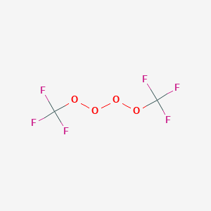 molecular formula C2F6O4 B14289784 Bis(trifluoromethyl)tetraoxidane CAS No. 118986-32-6