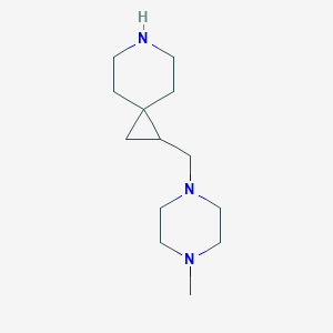 molecular formula C13H25N3 B1428979 1-[(4-Methylpiperazin-1-yl)methyl]-6-azaspiro[2.5]octane CAS No. 1344063-40-6