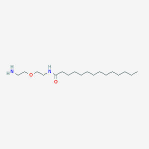 molecular formula C18H38N2O2 B14289809 N-[2-(2-Aminoethoxy)ethyl]tetradecanamide CAS No. 113341-05-2
