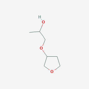 molecular formula C7H14O3 B1428982 1-(Oxolan-3-yloxy)propan-2-ol CAS No. 1384428-75-4