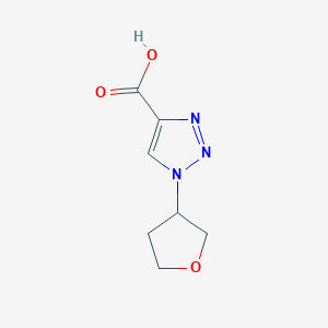 molecular formula C7H9N3O3 B1428983 1-(oxolan-3-yl)-1H-1,2,3-triazole-4-carboxylic acid CAS No. 1341881-15-9