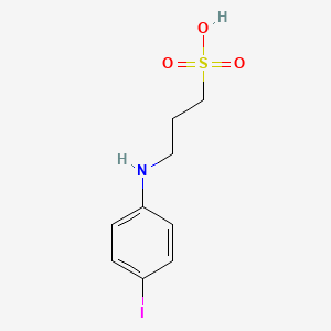 molecular formula C9H12INO3S B14289831 3-(4-Iodoanilino)propane-1-sulfonic acid CAS No. 114246-72-9