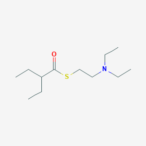 molecular formula C12H25NOS B14289838 S-[2-(Diethylamino)ethyl] 2-ethylbutanethioate CAS No. 120224-38-6