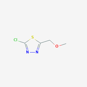 molecular formula C4H5ClN2OS B1428984 2-氯-5-(甲氧甲基)-1,3,4-噻二唑 CAS No. 1339251-10-3