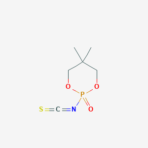 molecular formula C6H10NO3PS B14289845 2-Isothiocyanato-5,5-dimethyl-1,3,2lambda~5~-dioxaphosphinan-2-one CAS No. 115255-52-2