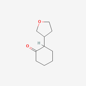 molecular formula C10H16O2 B1428985 2-(Oxolan-3-yl)cyclohexan-1-one CAS No. 31891-67-5