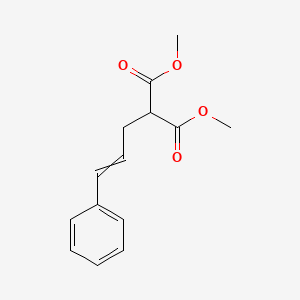 molecular formula C14H16O4 B14289850 Dimethyl (3-phenylprop-2-en-1-yl)propanedioate CAS No. 119793-72-5