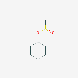 molecular formula C7H14O2S B14289851 Cyclohexyl methanesulfinate CAS No. 116544-91-3