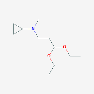 molecular formula C11H23NO2 B1428989 N-(3,3-diethoxypropyl)-N-methylcyclopropanamine CAS No. 1342862-07-0