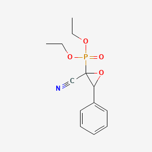molecular formula C13H16NO4P B14289891 Diethyl (2-cyano-3-phenyloxiran-2-yl)phosphonate CAS No. 113966-58-8
