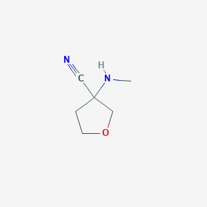 B1428993 3-(Methylamino)oxolane-3-carbonitrile CAS No. 1342898-74-1