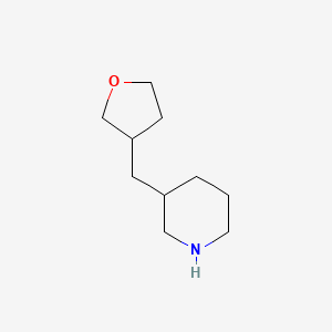 molecular formula C10H19NO B1428994 3-(Oxolan-3-ylmethyl)piperidine CAS No. 1343002-68-5
