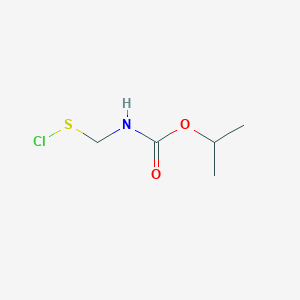 molecular formula C5H10ClNO2S B14289944 Propan-2-yl [(chlorosulfanyl)methyl]carbamate CAS No. 120997-80-0