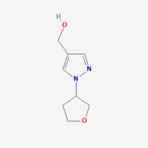 molecular formula C8H12N2O2 B1428995 [1-(oxolan-3-yl)-1H-pyrazol-4-yl]methanol CAS No. 1339092-63-5