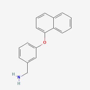molecular formula C17H15NO B1428999 [3-(Naphthalen-1-yloxy)phenyl]methanamine CAS No. 1409211-24-0