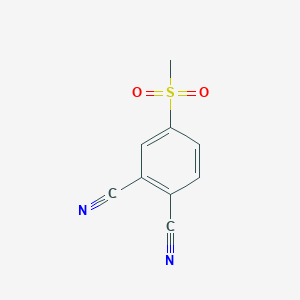 molecular formula C9H6N2O2S B14290003 4-(Methanesulfonyl)benzene-1,2-dicarbonitrile CAS No. 118425-45-9