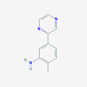 2-Methyl-5-(pyrazin-2-yl)aniline