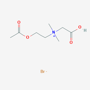 molecular formula C8H16BrNO4 B14290057 2-(Acetyloxy)-N-(carboxymethyl)-N,N-dimethylethan-1-aminium bromide CAS No. 115828-65-4