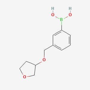{3-[(Oxolan-3-yloxy)methyl]phenyl}boronic acid