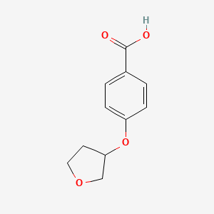 molecular formula C11H12O4 B1429007 4-(Oxolan-3-yloxy)benzoic acid CAS No. 1343204-85-2