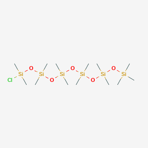 molecular formula C13H39ClO5Si6 B14290083 1-Chloro-1,1,3,3,5,5,7,7,9,9,11,11,11-tridecamethylhexasiloxane CAS No. 116011-70-2