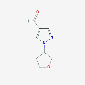 1-(oxolan-3-yl)-1H-pyrazole-4-carbaldehyde