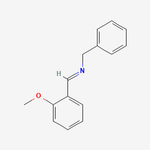 molecular formula C15H15NO B14290170 Benzenemethanamine, N-[(2-methoxyphenyl)methylene]- CAS No. 119405-95-7