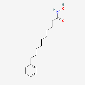 molecular formula C16H25NO2 B14290191 N-Hydroxy-10-phenyldecanamide CAS No. 114917-96-3