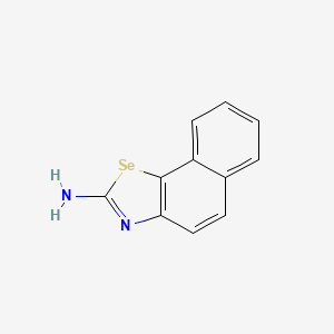 molecular formula C11H8N2Se B14290242 Naphtho[2,1-d]selenazol-2-amine CAS No. 118898-15-0