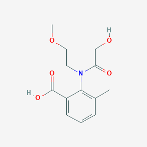 2-[(Hydroxyacetyl)(2-methoxyethyl)amino]-3-methylbenzoic acid