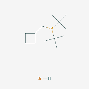 molecular formula C13H28BrP B14290255 Ditert-butyl(cyclobutylmethyl)phosphane;hydrobromide CAS No. 113612-84-3