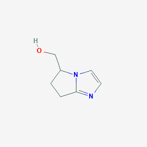 molecular formula C7H10N2O B1429029 (6,7-Dihydro-5H-pyrrolo[1,2-A]imidazol-5-YL)-methanol CAS No. 1330765-06-4