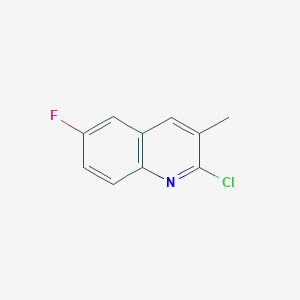molecular formula C10H7ClFN B142903 2-Chloro-6-fluoro-3-methylquinoline CAS No. 131610-11-2